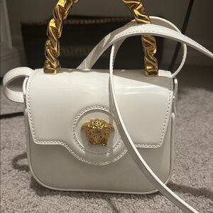 Versace White and Gold Women's Bag